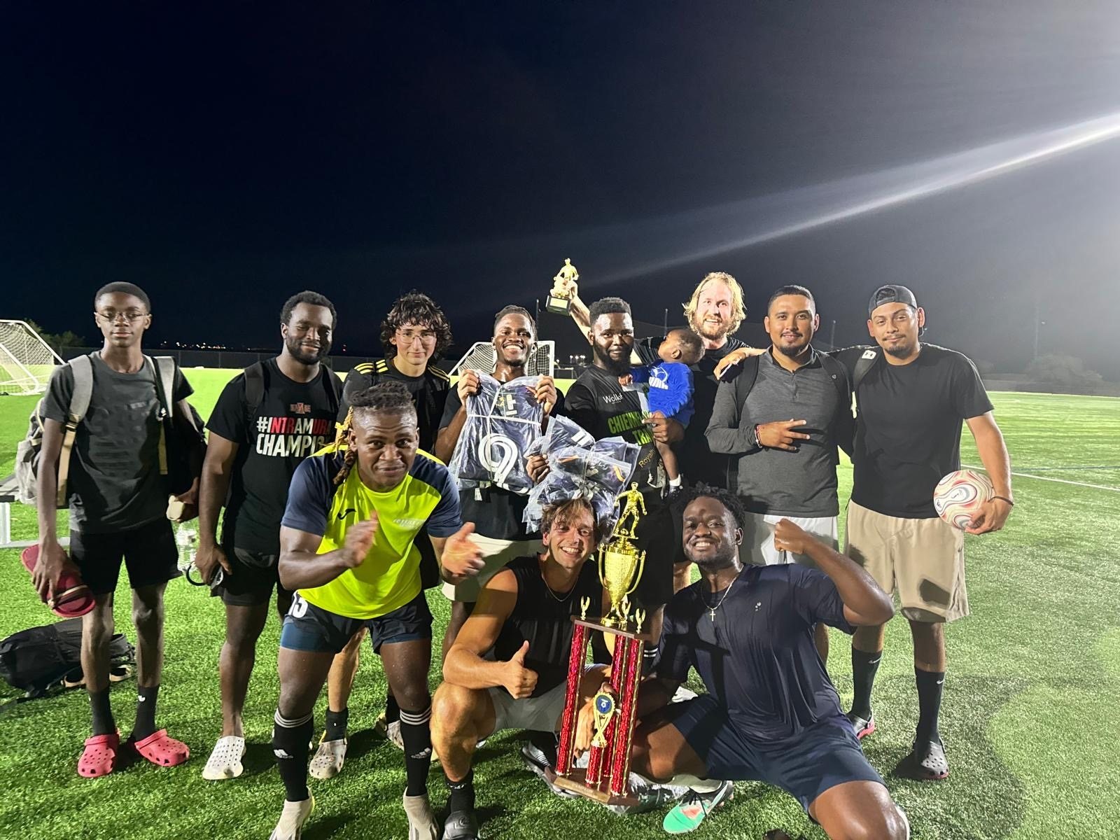 Merit SC team after a tournament win